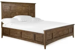 Mor Furniture Bay Creek Panel Bed In Light Gray, Queen