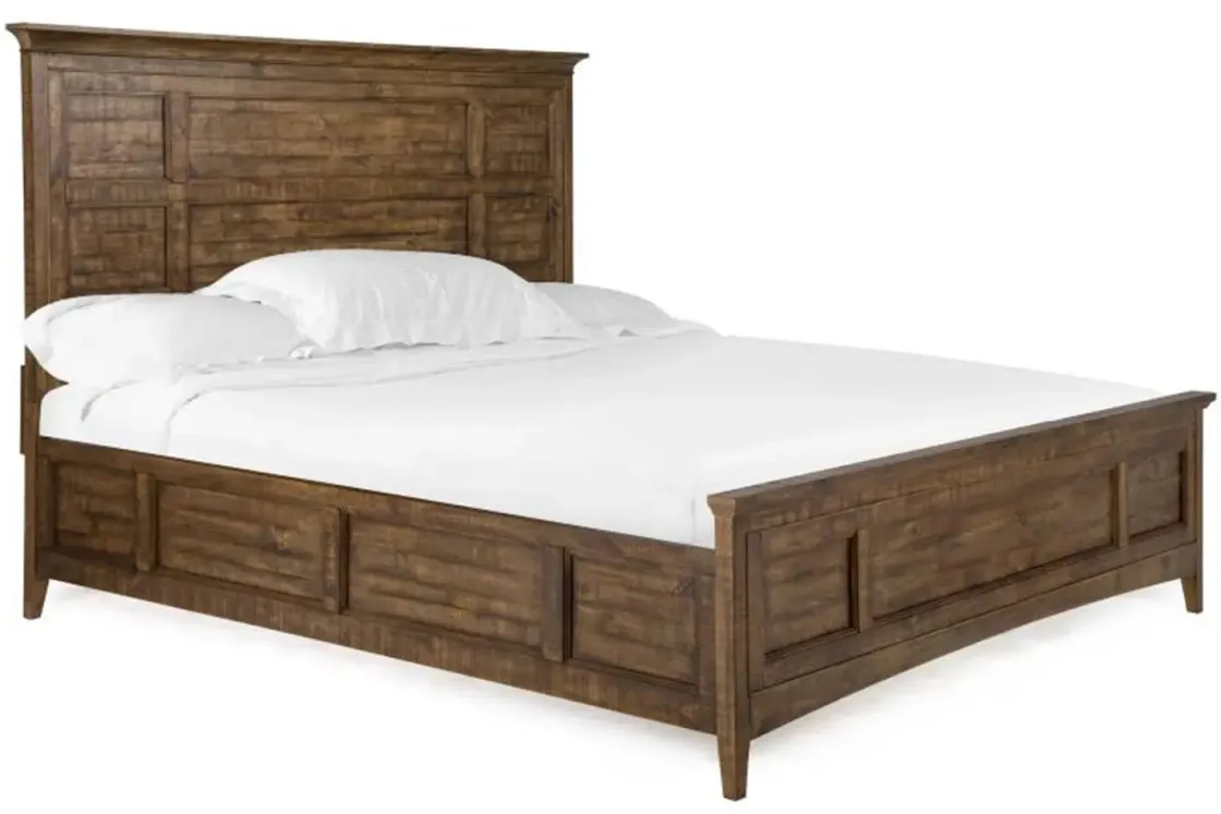 Mor Furniture Bay Creek Panel Bed In Light Gray, Queen