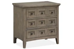 Mor Furniture Bay Creek Panel Bed W/ Storage, Dresser, Mirror & Nightstand In Nutmeg, Queen