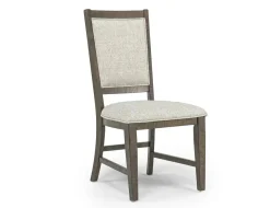 Mor Furniture Bay Creek Side Chair In Light Gray, V-Back