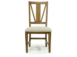 Mor Furniture Bay Creek Side Chair In Light Gray, V-Back