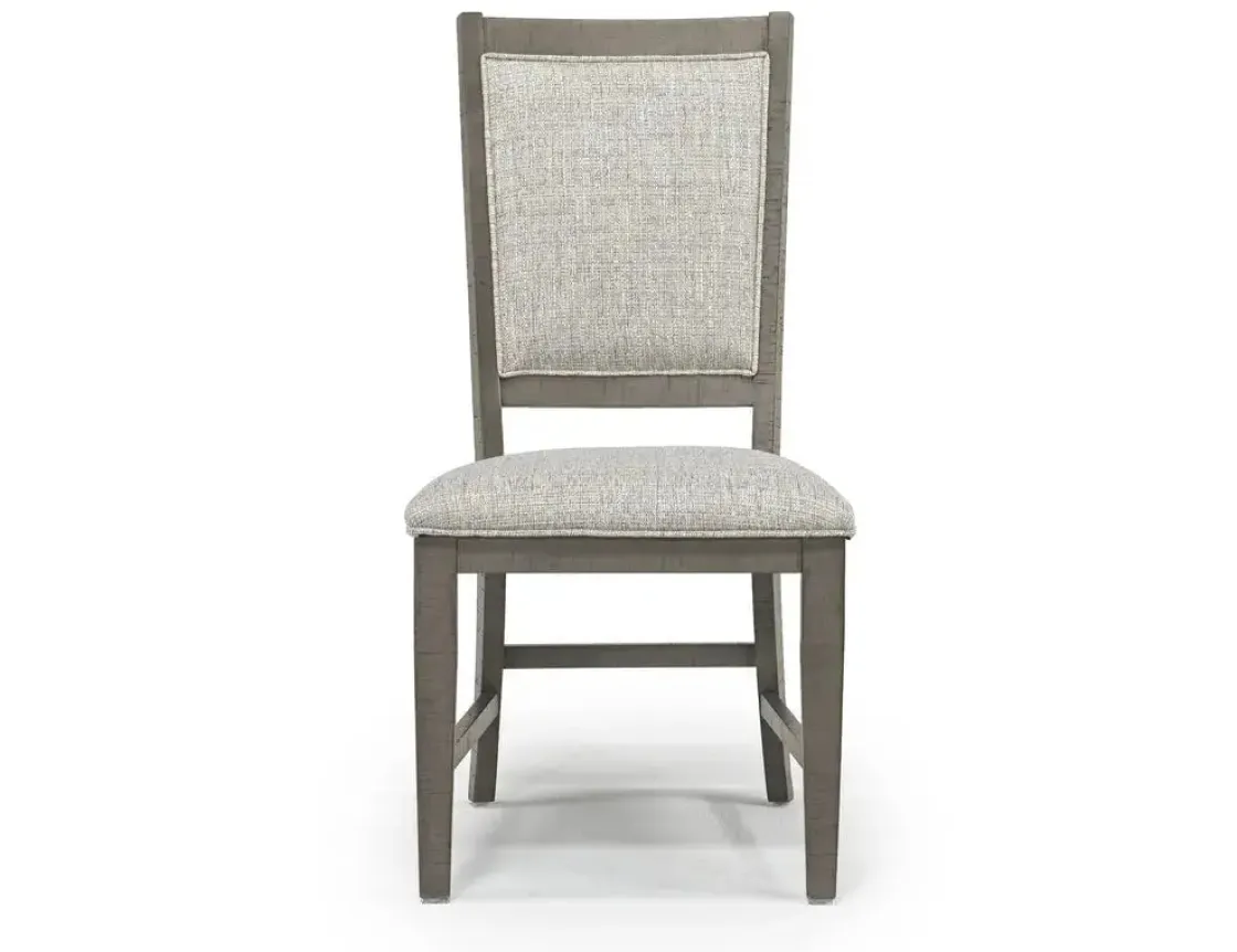 Mor Furniture Bay Creek Side Chair In Light Gray, V-Back