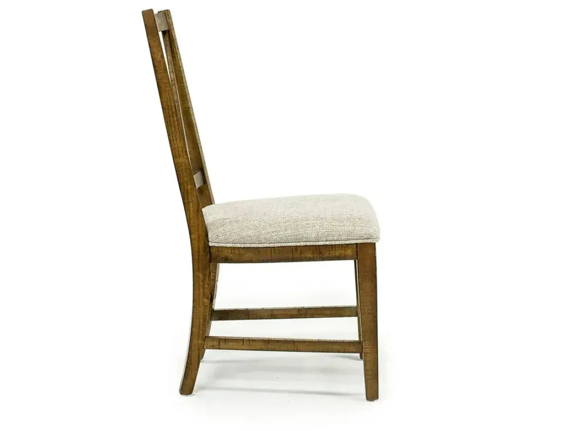 Mor Furniture Bay Creek Side Chair In Light Gray, V-Back