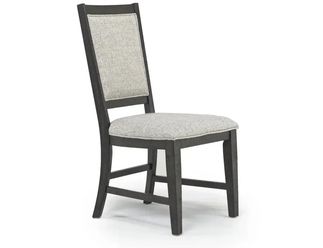 Mor Furniture Bay Creek Side Chair In Light Gray, V-Back