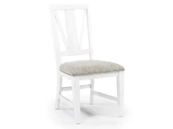 Mor Furniture Bay Creek Side Chair In Light Gray, V-Back