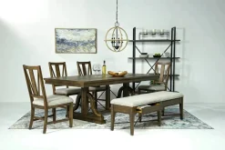 Mor Furniture Bay Creek Side Chair In Light Gray, V-Back
