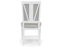 Mor Furniture Bay Creek Side Chair In Light Gray, V-Back
