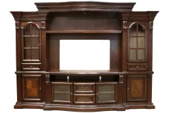 Mor Furniture Bella 4 Piece Entertainment Center In Brown