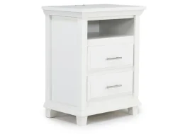 Mor Furniture Bella Bookshelf Nightstand In White