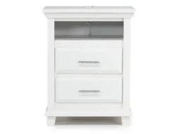 Mor Furniture Bella Bookshelf Nightstand In White