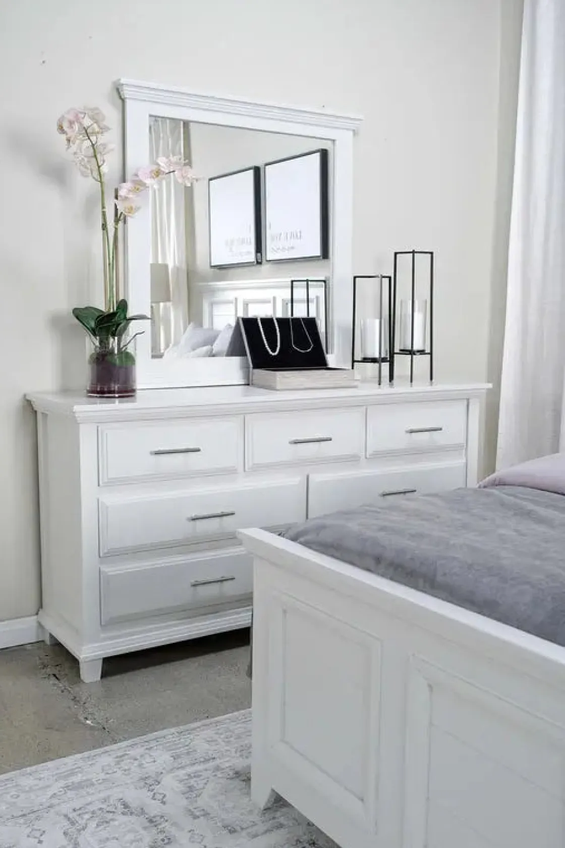 Mor Furniture Bella Mirror In White
