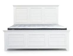 Mor Furniture Bella Panel Bed In White, Twin