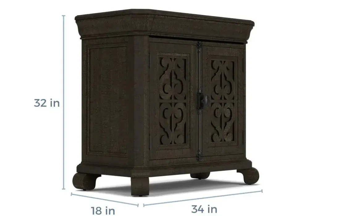 Mor Furniture Bellamy 4 Drawer Nightstand In Charcoal