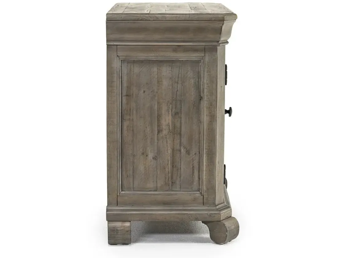 Mor Furniture Bellamy 4 Drawer Nightstand In Charcoal
