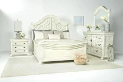 Mor Furniture Bellamy Arch Panel Bed In Charcoal, Eastern King