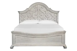 Mor Furniture Bellamy Arch Panel Bed In Charcoal, Eastern King