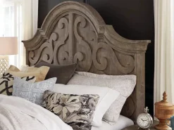 Mor Furniture Bellamy Arch Panel Bed In Charcoal, Eastern King