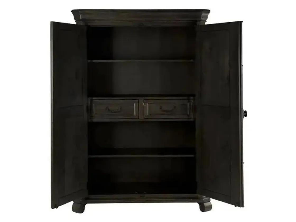 Mor Furniture Bellamy Armoire In Charcoal
