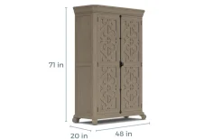 Mor Furniture Bellamy Armoire In Charcoal