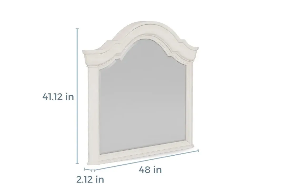Mor Furniture Bellamy Mirror In White