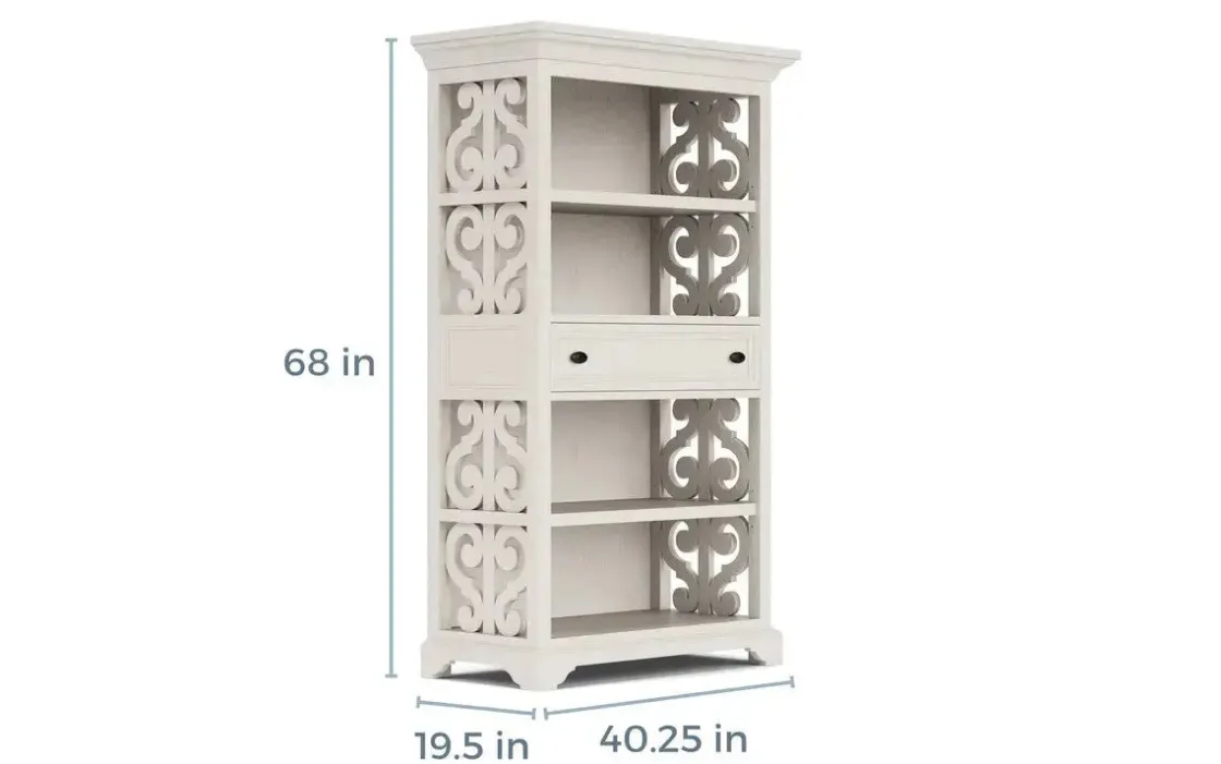 Mor Furniture Bellamy Office Bookcase In White