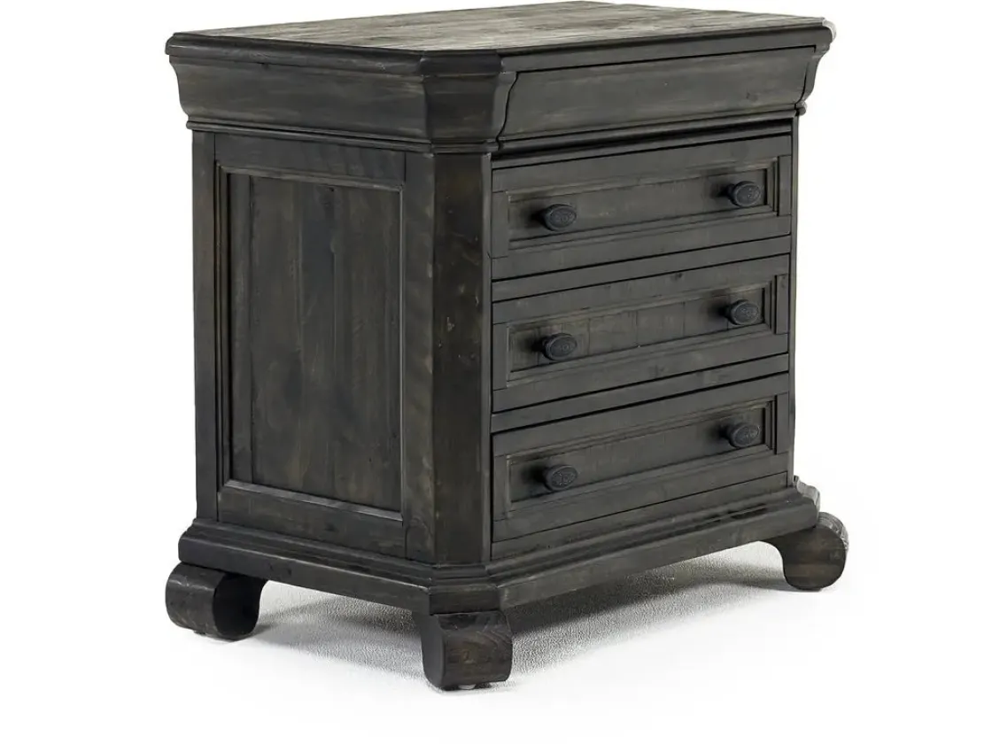 Mor Furniture Bellamy Sleigh Bed, Dresser, Mirror & 4 Drawer Nightstand In , Queen