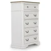 Mor Furniture Bellevue Chest In Antique White & Walnut