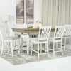 Mor Furniture Bellevue Counter Height Dining Table & 6 Stools In Antique White