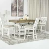 Mor Furniture Bellevue Counter Height Dining Table & 4 Stools In Antique White