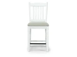 Mor Furniture Bellevue Counter Height Dining Table & 4 Stools In Antique White