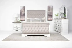 Mor Furniture Bellevue Dresser In Antique White & Walnut