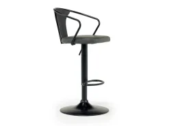 Mor Furniture Bentley Adjustable Height Round Pub Table In Black & 2 Eagle Barstools, Swivel