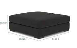 Mor Furniture Bermuda Oversized Ottoman - Custom Order