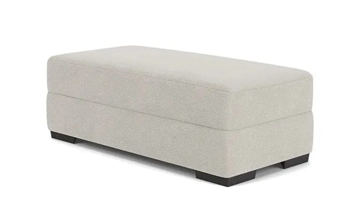 Mor Furniture Bermuda Storage Ottoman In Victory Sterling