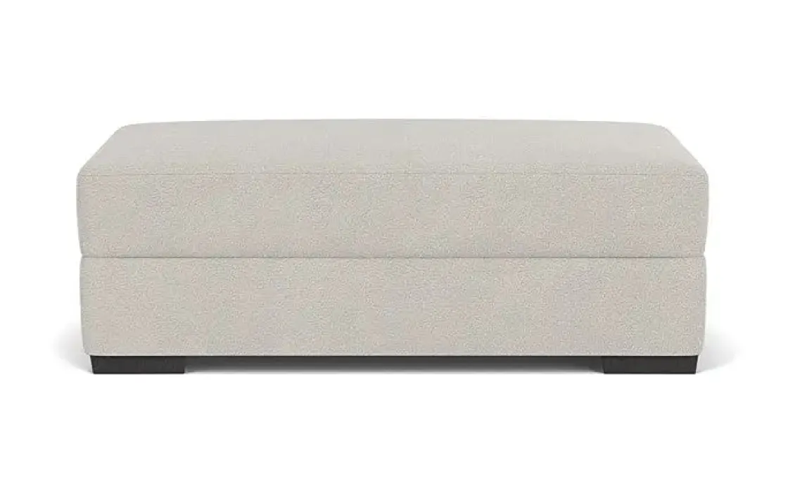 Mor Furniture Bermuda Storage Ottoman In Victory Sterling