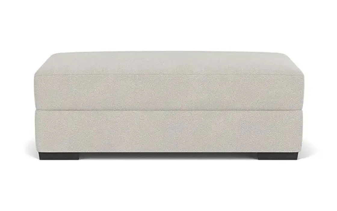 Mor Furniture Bermuda Storage Ottoman In Victory Sterling