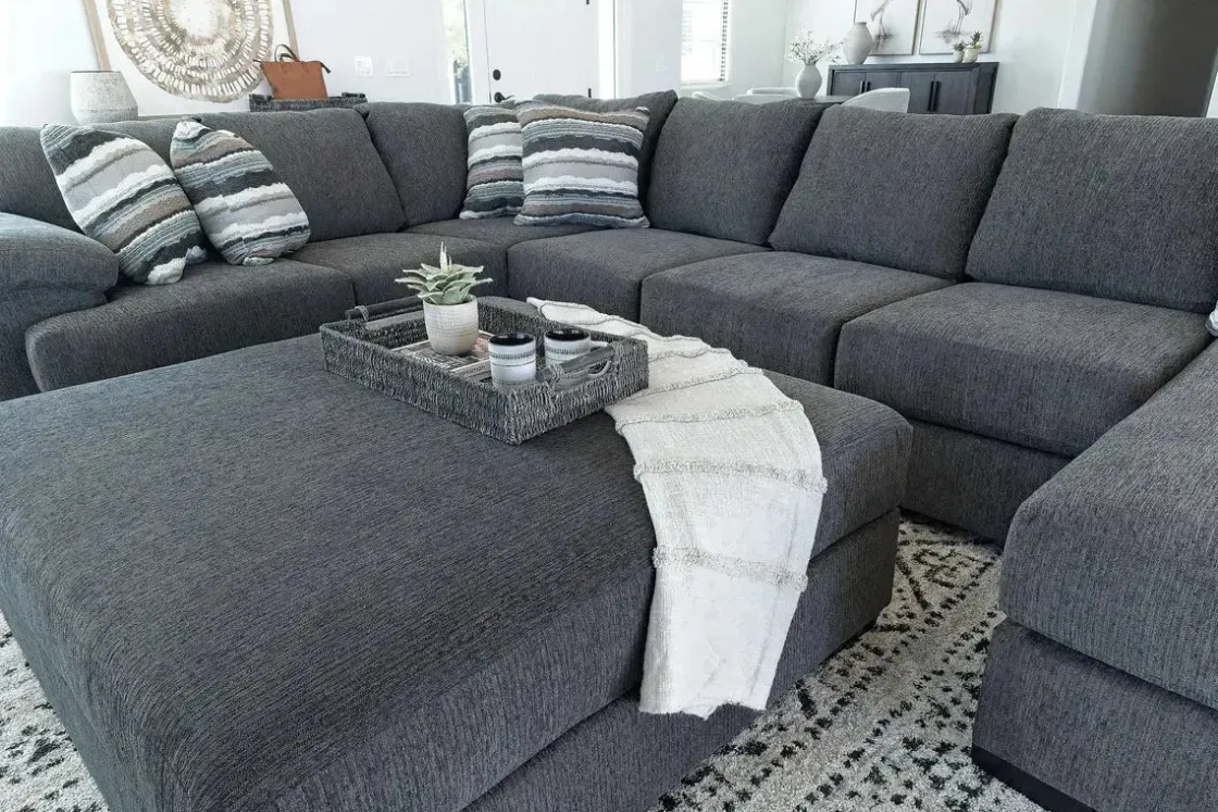 Mor Furniture Bermuda Tux Sofa Chaise Sectional In , Left Facing