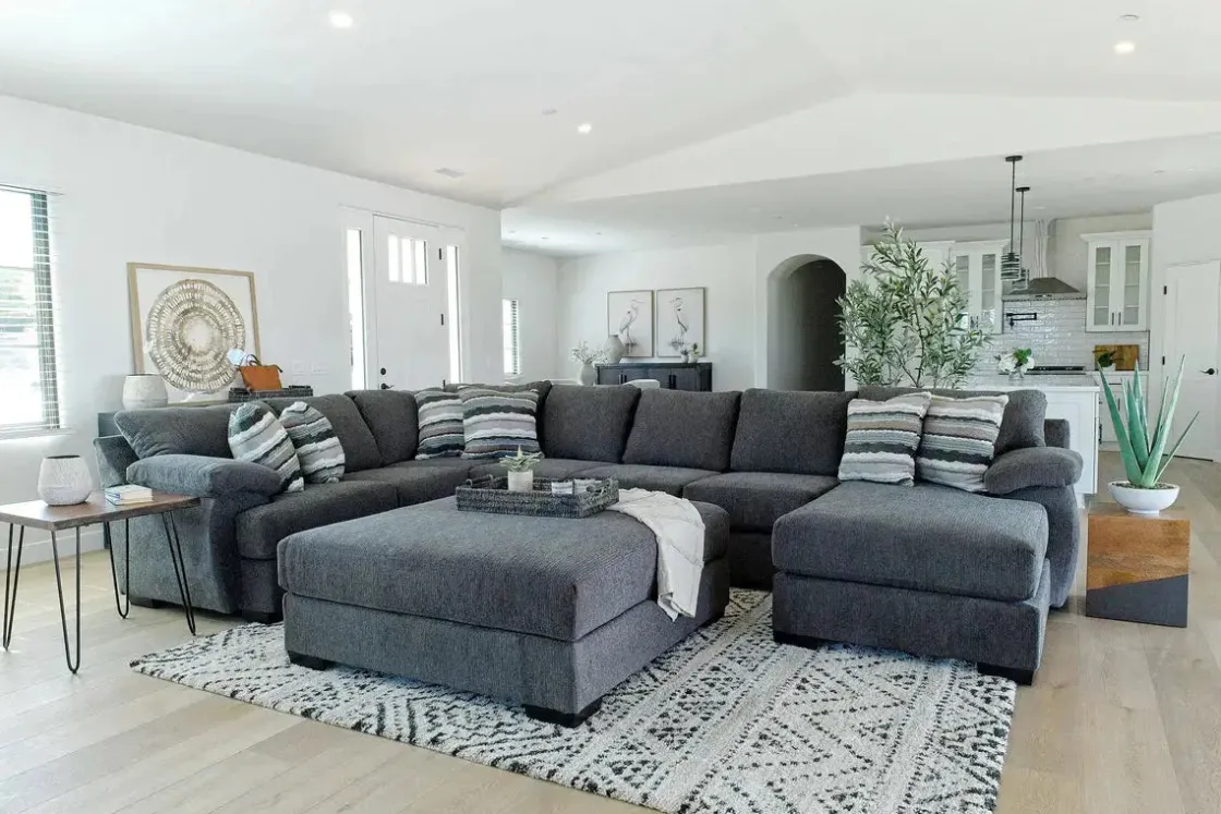 Mor Furniture Bermuda Tux Sofa Chaise Sectional In , Left Facing
