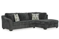 Mor Furniture Biddeford Sofa Chaise In Shadow, Left Facing