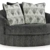Mor Furniture Biddeford Swivel Chair In Shadow