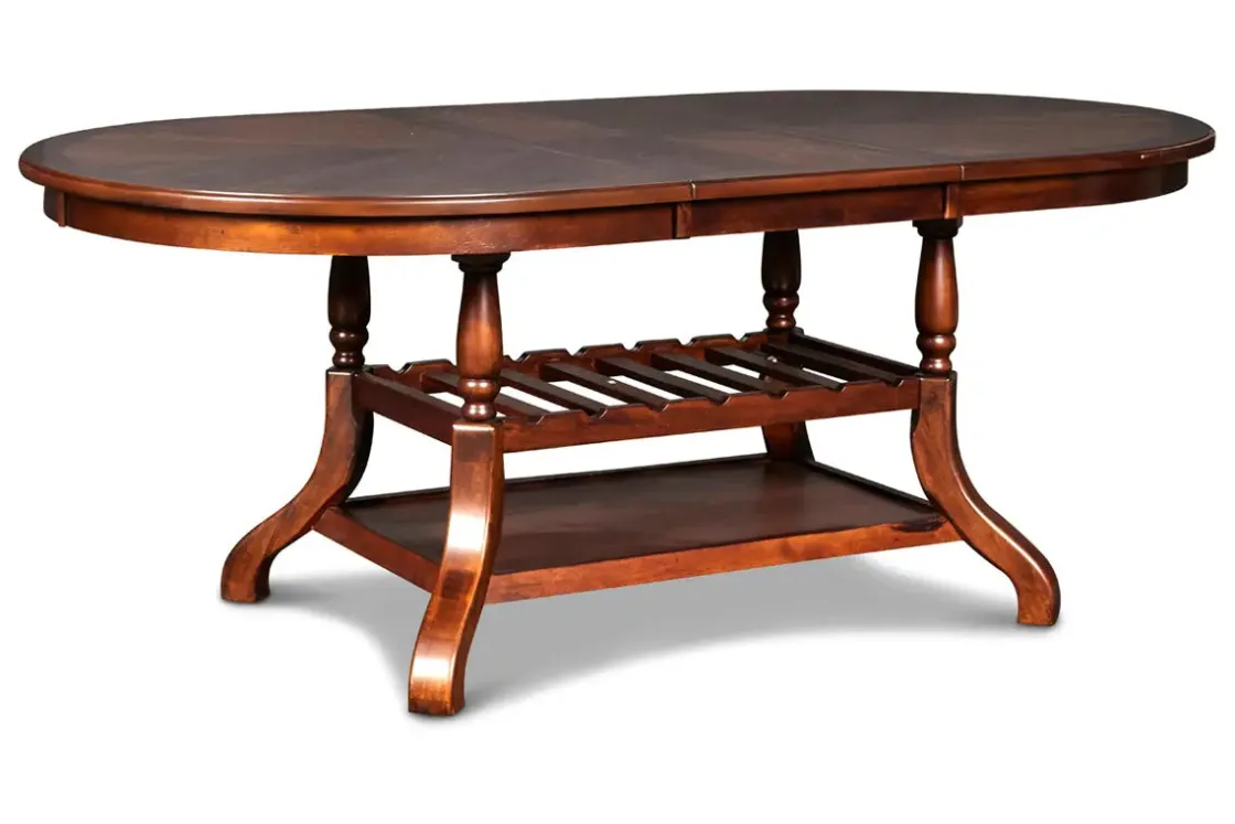 Mor Furniture Bixby Oval Dining Table & 6 Chairs In Espresso