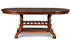 Mor Furniture Bixby Oval Dining Table & 6 Chairs In Espresso