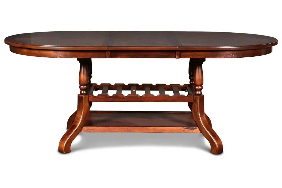 Mor Furniture Bixby Oval Dining Table & 6 Chairs In Espresso
