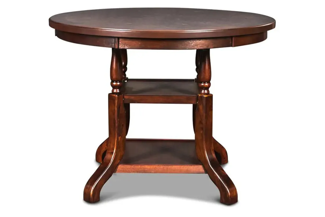Mor Furniture Bixby Round Counter Height Dining Table & 4 Stools In Espresso