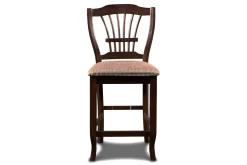 Mor Furniture Bixby Round Counter Height Dining Table & 4 Stools In Espresso