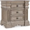 Mor Furniture Blairhurst 3 Drawer Charging Nightstand In Light Grayish Brown