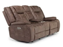 Mor Furniture Blake 2 Power Console Loveseat In