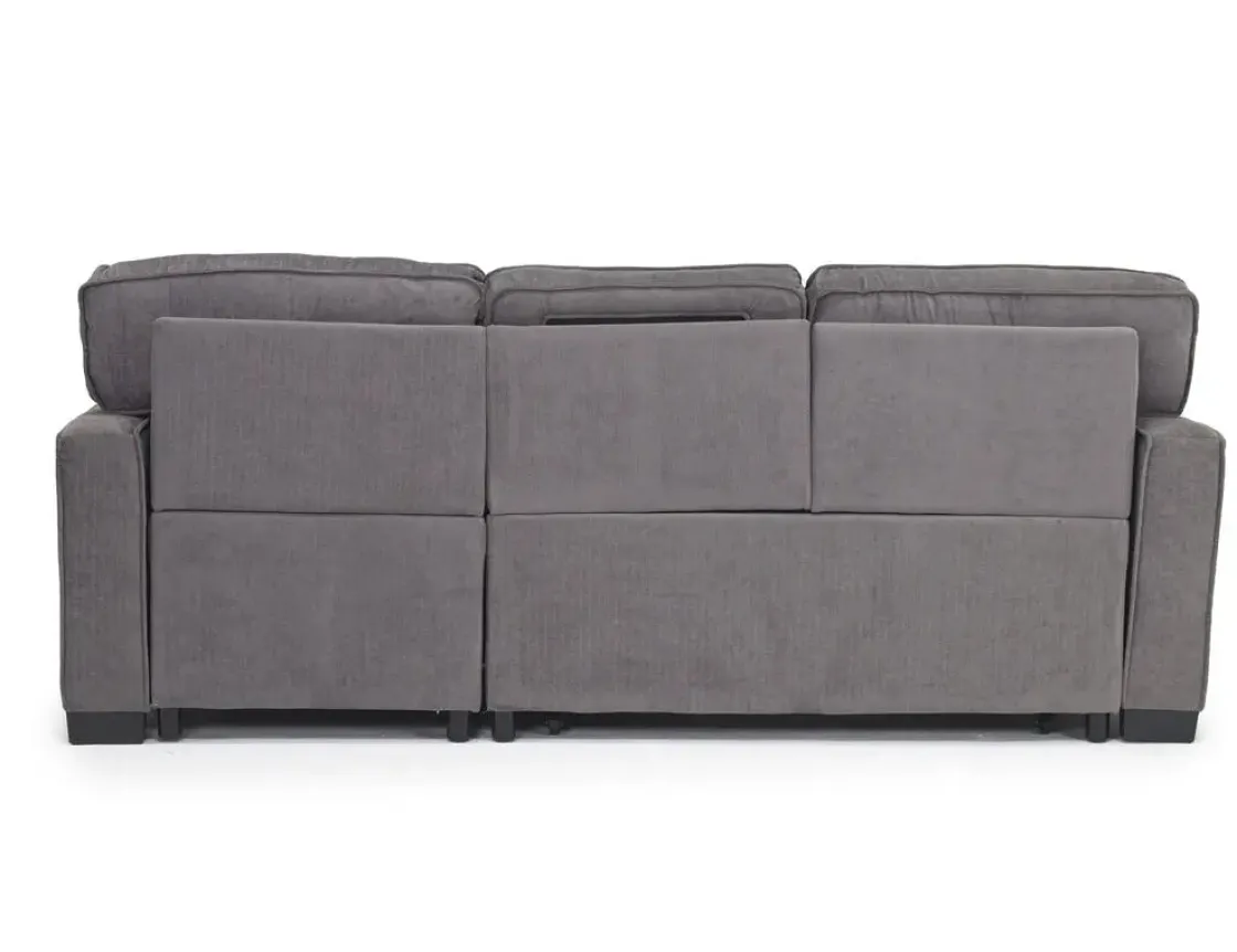 Mor Furniture Bloom Reversible Sofa Chaise In Gray