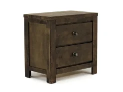 Mor Furniture Blue Ridge Panel Bed, Dresser, Mirror & Nightstand In Rustic Gray, Queen