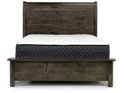 Mor Furniture Blue Ridge Panel Bed In Rustic Gray, Queen